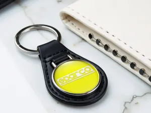 Sparco Porte-Clé Style Cuir Design Moderne